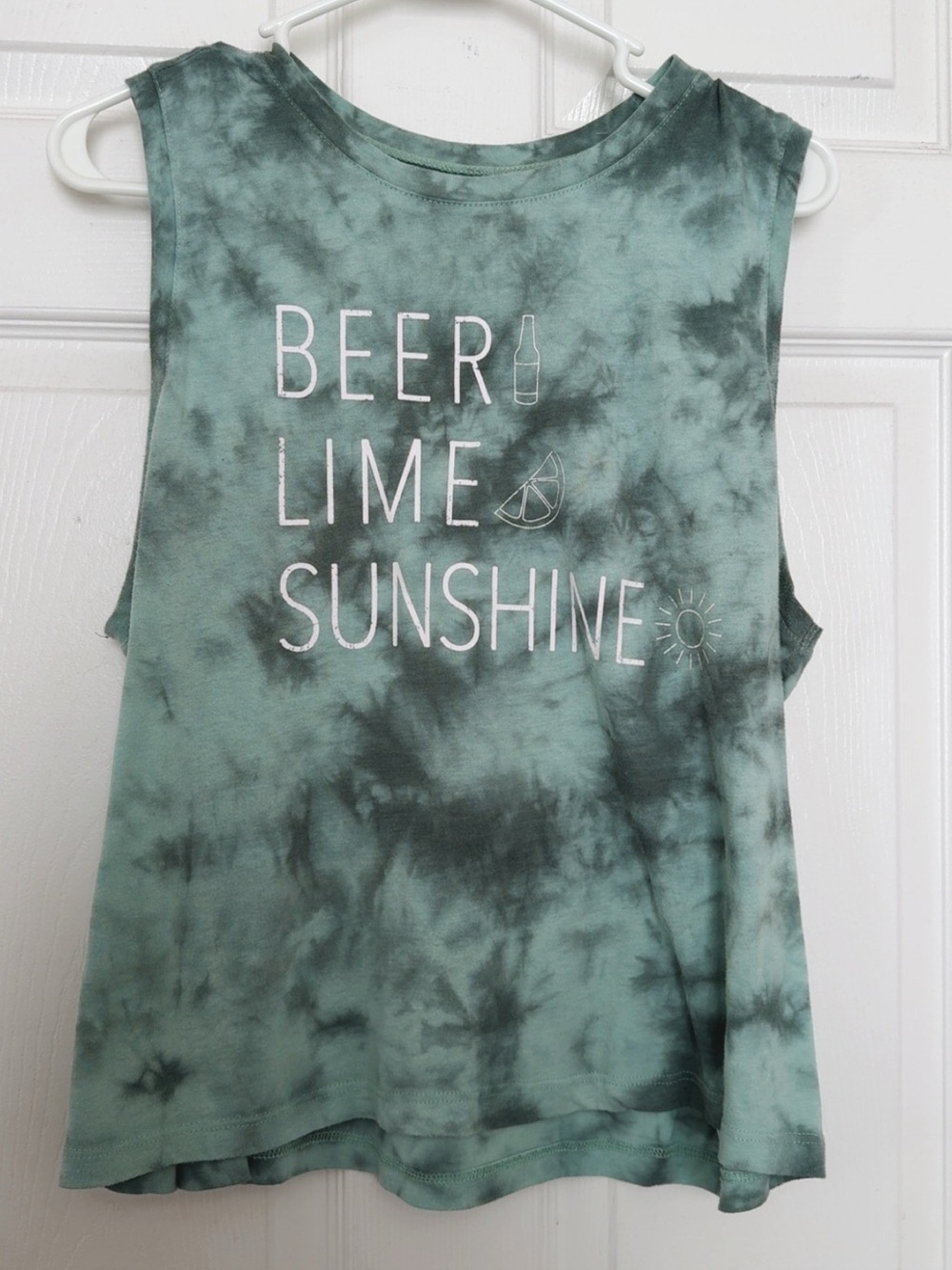 Target teal green Tie-Dye Tank Top